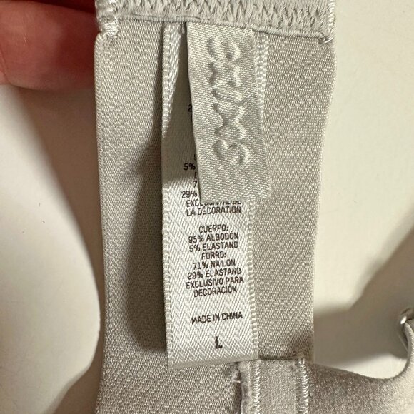 Stretch Cotton Rib Plunge Bralette - Picture 11 of 12